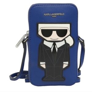 KARL LAGERFELD PARIS Maybelle Logo Crossbody Bag Cobalt